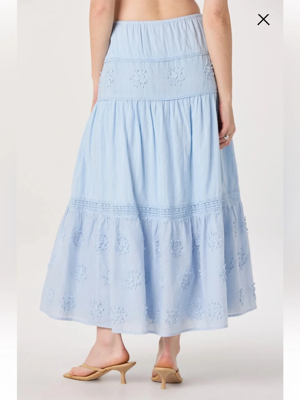 14. Astr the label $95 (current) Gwyn Embroidered Midi Skirt